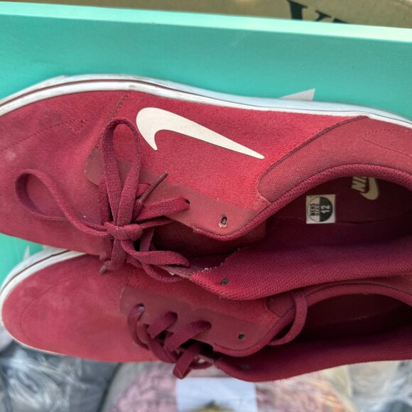 Men’s Nike SB Portmore CNVS Premium Burgundy Size 12 - Picture 5 of 8
